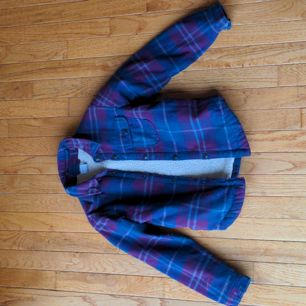 Flannel shirt jacket